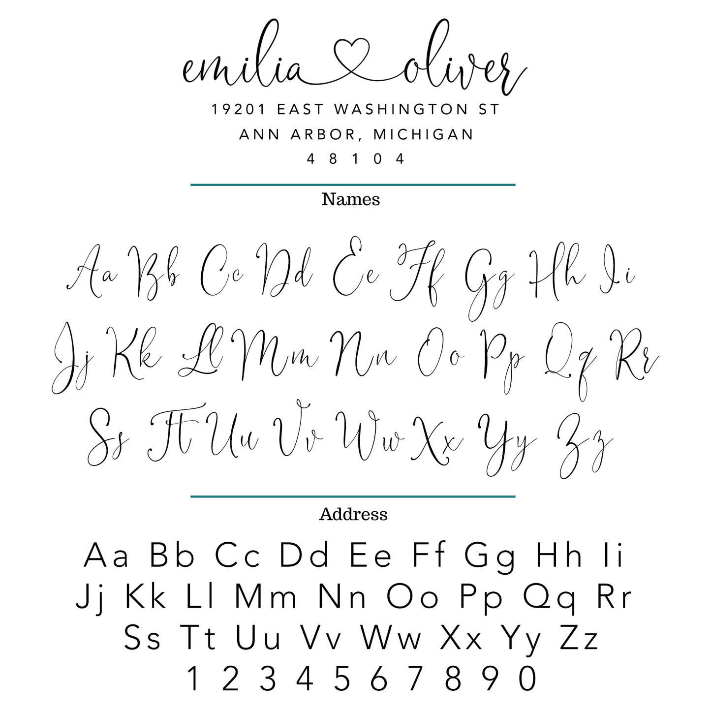 Love Return Address Stamp - A69