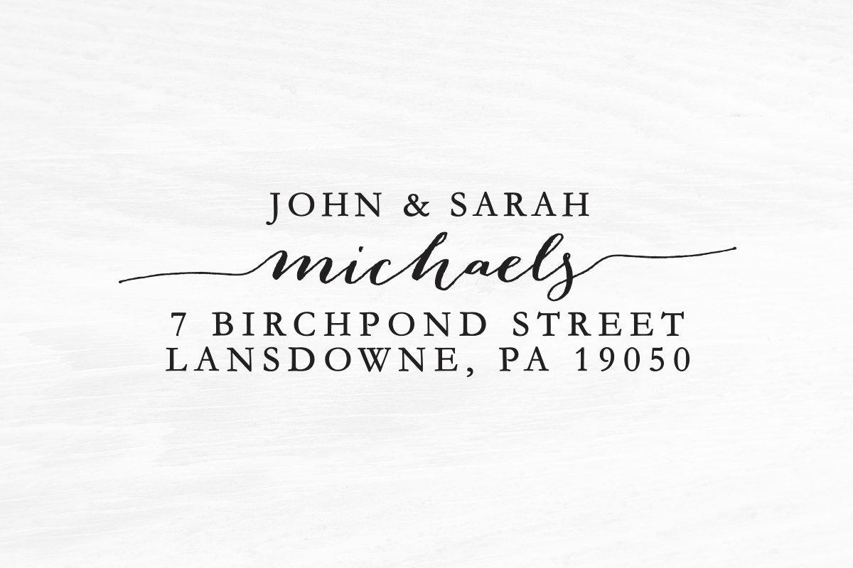 Return Address Stamp, Custom Address Stamp. Housewarming Gift, Wedding Gift. Self-Inking or Engraved Wooden Block. Custom Stamp 2.5"x1". A28