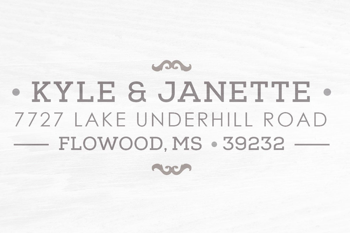 Return Address Stamp, Housewarming Gift, Personalized Gift Stamp, Custom Address Stamp. Custom Rubber Stamp 2.5x1 Inch A65