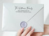 Script Address Stamp 2.5x1" - A100