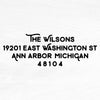 Rustic Return Address Stamp - A73