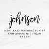 Brush Return Address Stamp - A76