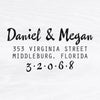Brush Script Return Address Stamp - A5