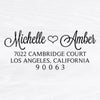 Heart Return Address Stamp - A9