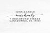 Return Address Stamp, Custom Address Stamp. Housewarming Gift, Wedding Gift. Self-Inking or Engraved Wooden Block. Custom Stamp 2.5"x1". A28
