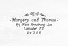 Return Address Stamp, Self Inking Rubber Address Stamp, Housewarming Gift, DIYer Gift, Wedding Gift. Custom Address Stamp 2.25" x 1.5" - A35