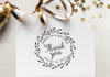Wedding Stamp, Wedding Favors, Custom Rubber Stamp, DIY Wedding Stamp, Thank you Stamp. Custom Stamp 2x2in, 3x3in, or 4x4in - W10