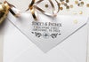 Personalized Address Stamp, Self Inking Address Stamp, Housewarming Gift, DIY Gift, Wedding Gift. Custom Address Stamp 2" x 1" Floral - A44