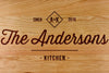 Custom Cutting Board, Personalized Cutting Board, Wedding Gifts for Newlyweds or Anniversary, Housewarming Gift, Engraved Wood Cutting Board