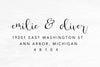 Return Address Rubber Stamp, Personalized Address Stamp. Housewarming Gift, Wedding Gift. Self-Inking, or Wooden Block. 2.25" x 1.25" - A66