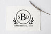 Wedding Rubber Stamp for Wedding Favors, Napkins, Cards. Custom Rubber Stamp, DIY Wedding Stamp, Monogram. Custom Stamp 2 to 3 Inch - W40