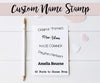 Custom Name Stamps up to 2.5x1", Signature Stamp. Personalized Stamp. Self-Inking or Wood Mounted