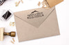 Save The Date Stamp with Return Address Stamp on Maple Mount, Wedding Invitation Stamp, DIY Wedding Stamp, Custom Rubber Stamp